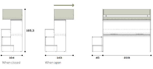 Bedmodel Sldie Skid BedHabits